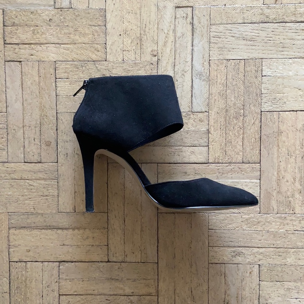 Black Suede Zara Heals